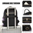 thumbnail image 4 of JIALIOU Mini Backpack Purse for Women Quilted Casual Daypack Small Travel Shoulder Bag, Cute Cat with Skull, 4 of 7