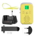 thumbnail image 1 of Q3 FM ABS Mini Walkie Talkie inalámbrico 110-240V 400-470MHZ Impermeable Ultrafino Radio bidireccional Amarillo Enchufe de la UE, 1 of 5