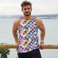 thumbnail image 6 of Goofa Sea animals Collage Pattern Men's Workout Tank Top Slim-Fit Tank Quick Dry Fit Muscle Tank Top Beach Tank Top Bodybuilding Sleeveless T Shirt-Medium, 6 of 7