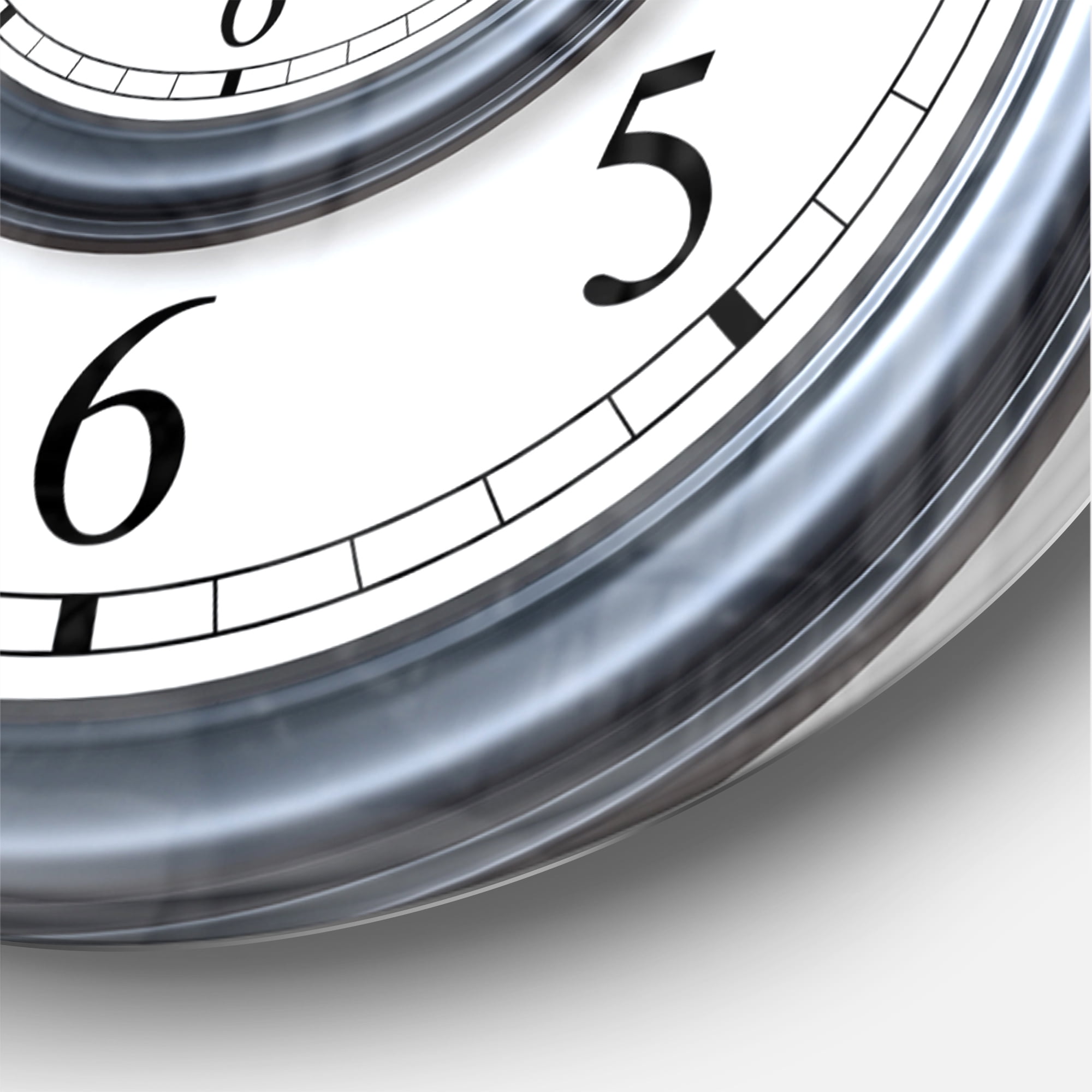 Designart 'Time Spiral Analog Wall' Metal Wall Clock