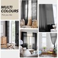 thumbnail image 4 of YEAHOME Emily Voile Sheer Grommet Curtain Panel 1PC, 55"x84", Black, 4 of 7