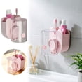 thumbnail image 1 of Outdor Practical Bathroom Sump Organizer For Toothbrushes And Mouthwash Cups Wall M Mounted Storage Rack For Countertop Tidy Space Hassle Cleaning, 1 of 4