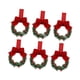 thumbnail image 2 of 6 coronas navideñas artificiales para puerta de entrada, para interior y exterior. Rojo, 2 of 9