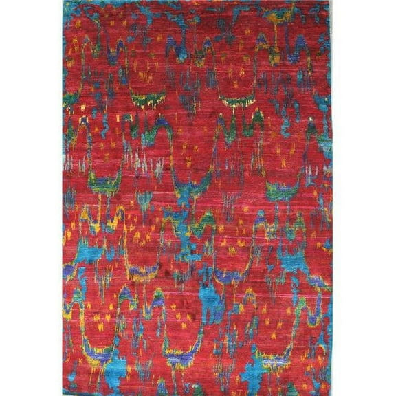 Pasargad Home 043287 Pasargad Home Sari Silk Collection Hand-Knotted Pure Silk Area Rug, 8'9'x12'11'