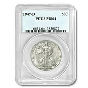 1947-D Walking Liberty Half Dollar MS-64 PCGS