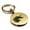 Gold, variant on Stainless Steel Mythical Unicorn Head Round Medallion Keychain Circle Ring