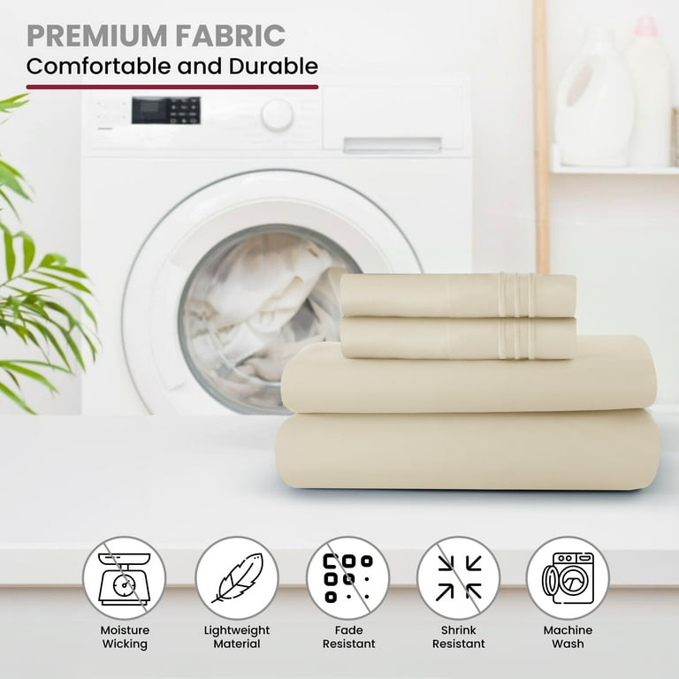 Lux Decor Collection King Size Sheet Set - 4 Pc King Bed Sheets