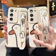thumbnail image 2 of Funda con soporte de muñeca de pato de dibujos animados para Samsung galaxy S23, S22 Ultra, S21, S10 Plus, S20 FE, M23, M33, M53, A23, 5G, A03 Core, A70 qiuyongming unisex, 2 of 2
