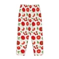 thumbnail image 4 of Kdxio Women's Comfy Stretch Fresh Red TomatoPrint Drawstring Pajama Pants-Small, 4 of 9