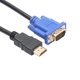 thumbnail image 2 of Cable HD a VGA Adaptador de 15 pines compatible con HDMI Convertidor 1080P 6FT Oro, 2 of 6