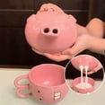 thumbnail image 6 of Pink Piglet Ceramic Teapot and Cup Set,Funny Ceramic Pig Teapots, Creative Water Comes Out of The Pigs Nose Kettle,2025 Funny Christmas Gifts Coffee Cup Pot for Friends and Family, 6 of 7