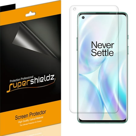 [2-Pack] Supershieldz for OnePlus 8 Screen Protector, Anti-Bubble High Definition (HD) Clear Shield