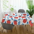 thumbnail image 3 of Yayeee Tablecloths 60" x 120" Rectangle Wrinkle Resistant Party Table Cover, Playful Strawberries, 3 of 8