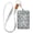 Heart-shaped Star Cookies, variant on PU Leather Badge Holder ID Badge Holder with Lanyard for Cards & Credentials Candy Canes Pattern