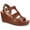 Rust Smooth, variant on Womens Sofiee Ankle Strap Gladiator Wedge Sandals
