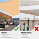 thumbnail image 5 of Yescom 2 Pack 18x18 Ft 97% UV Block Square Sun Shade Sail HDPE Canopy Patio Park Garden Yescom Modern, 5 of 11