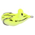 thumbnail image 3 of Señuelos de pesca artificiales realistas, forma de rana de silicona, cebos blandos, accesorio para aparejos (amarillo), 3 of 8