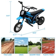 24V Electric Dirt Bike for Kids 8-14, Kids Motorcycle Electric Bike Motor Bike with Authentic Motocross Dirt Bikes Geometry, Rear-Wheel Drive, High-Torque, Kids Electric Dirt Bike