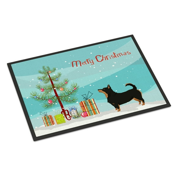Carolines Treasures CK3550JMAT Lancashire Terrier Christmas Tree Door Mat Indoor Rug or Outdoor Welcome Mat 24x36