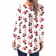 thumbnail image 5 of Puntoco Mujer Casual Navidad Impreso Jersey Cuello Redondo Manga Larga Botones Blusa tops Puntoco Puntoco-2367, 5 of 6