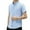 Blue, variant on Men's Short Sleeve Oxford Shirt Button down Collar Shirts with Pocket Summer Slim Blouses M-4XL