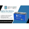 thumbnail image 2 of YT7B-BS GEL 12V 6.5AH Replacement Battery Compatible with Yamaha BTY-YT7BB-S0-00 - 10 Pack, 2 of 7