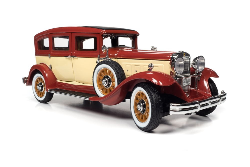価格変更1/18 オートワールドpeerlessmaster8限定1500台絶版 1931 Peerless Master 8 Sedan, Burgundy and Cream - Auto World