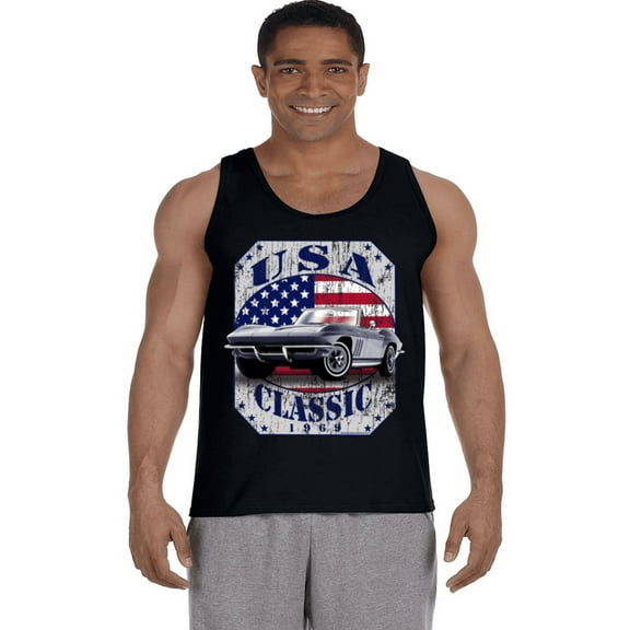 Classic Cars Dad Gifts Fathers Day Tank Top Mens T-shirt Clothing Apparel Muscle Tee
