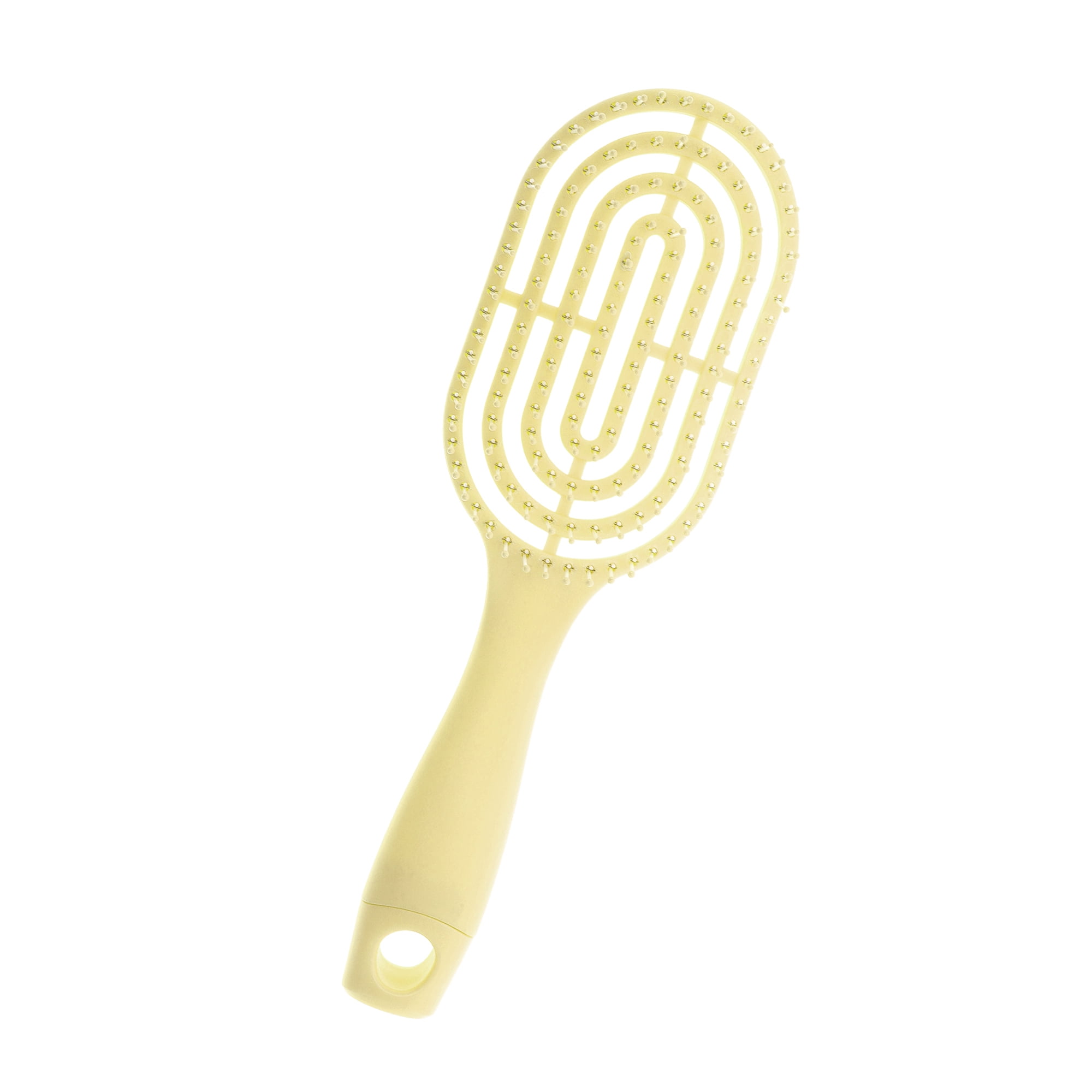 Unique Bargains 1 Pc Durable Anti-static Ribs Comb Yellow