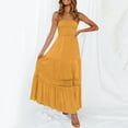 thumbnail image 3 of Mzoazpie Womens Summer Bohemian Strapless Swing Dress off Shoulder Lace Trim Business Casual Dress for Women Backless Flowy A Line Maxi for Women Beach Long Maxi Dress, 3 of 6