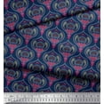 thumbnail image 2 of Soimoi Georgette Viscose Fabric Moroccan Damask Print Sewing Fabric Yard 42 Inch Wide, 2 of 3