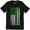 Black, variant on Irish American Flag Shamrocks St Patrick's Day Worn Look Men's T-Shirt
