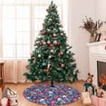 thumbnail image 7 of Yiaed Skull Daisy Print Christmas Tree Skirt , Tree SkirtsTree Mat for Christmas Winter Holiday Indoor Decorations-48", 7 of 7