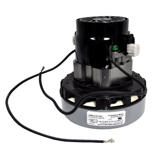 Ametek Lamb 5.7 Inch 24 Volt 1 Stage Quiet Series Vacuum Motor 119652-24