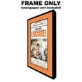 thumbnail image 3 of 11x22 Newspaper Frame - with Orange and Navy Double Mat - Made to Display Newspapers Measuring, 3 of 8