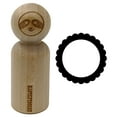 thumbnail image 1 of Scallop Round Frame Rubber Stamp for Scrapbooking Crafting Stamping - Small 3/4 Inch, 1 of 7