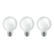 Philips LED 40-Watt G25 Globe All Purpose Household Light Bulb, Frosted Soft White, Non-Dimmable, E26 Medium Base (3-Pack)