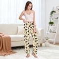 thumbnail image 5 of Dailycode Women's Pajama Pants Wide Leg Lounge Pj Bottoms With Pockets Cats Silhouette and Paw, 5 of 7