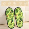 thumbnail image 2 of Fotbe Kiwi and Avocado Pantuflas Peludas para Mujer con Estampado, Zapatillas de Peluche, Zapatos de Invierno para Casa, Uso Interior y Exterior-Large, 2 of 8