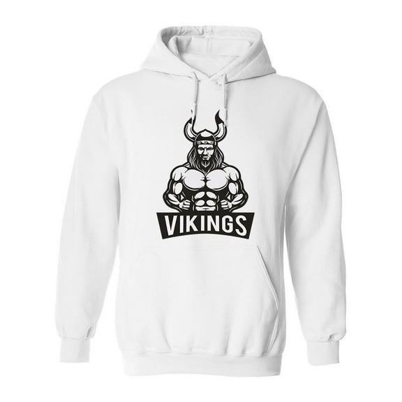 Muscular Guy Slogan Hoodie Men -Image by Shutterstock, Male XX-Large