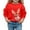 Red, variant on WOYY Toddler Girls Christmas Sweatshirt Reindeer Print Crewneck Pullover Sweatshirts Top