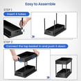 thumbnail image 4 of 2-tier Under Sink Organizer with Sliding Storage Drawer Cabinet Basket Organizer for Bathroom Kitchen, 4 of 4