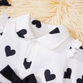 thumbnail image 6 of NOLDARES Baby Toddler Girl Fall Winter Clothing Set Long Sleeve Crewneck Sweatshirt + Elastic Waist Pants 2pcs Outfits(White,4-5 Y), 6 of 7