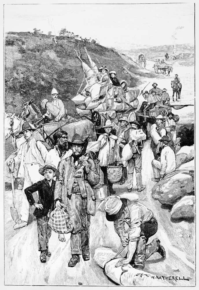 Australia Gold Rush, 1860. /Na Gold Rush Near Melbourne, Victoria