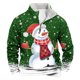 thumbnail image 1 of Sudadera sin capucha para hombre, de invierno, con cuello alto, cremallera, estampado navideño, jersey de manga larga, sudadera con capucha, blusa de poliéster para hombre, 1 of 3