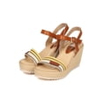 thumbnail image 5 of New Women Nature Breeze Jean-02 Mixed Media Open Toe Platform Wedge Sandal, 5 of 5