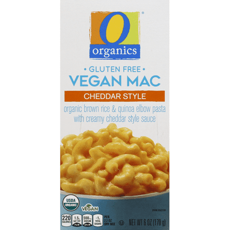O O Organic Vegan Mac & Gluten Free Cheddar Style Dinner, 6 oz