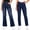Medium Flowers/Dark, variant on Real Love Girls’ Jeans – 2 Pack Stretch Denim Pull-On Skinny Fit Jeggings (7-16), size 16, Dark Cargo/Light