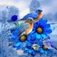 thumbnail image 2 of Cuadros Decorativos Kit de pintura al óleo de flores y pájaros azules por números pintura acrílica DIY sin marco Wdftyju embutido en tela, 2 of 9