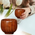 thumbnail image 2 of THLKIF Wood Tea Cup, Wooden Japanese Water Teacup Natural Japanese Coffee Mug Natural Drinking Glass for Wine Milk Beer Hot Juice Cold Drinks Espresso Restaurant Cafe Home Camping Travel Kitchen, 2 of 9